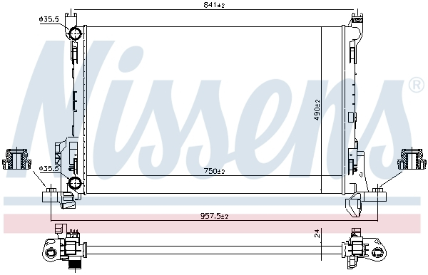 Radiator racire motor potrivit FIAT TALENTO; OPEL VIVARO B; RENAULT TRAFIC III 1.6D 2.0D