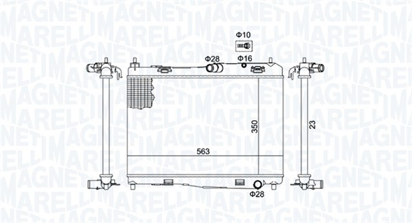 Radiator racire motor potrivit FORD B-MAX, FIESTA V, FIESTA VI 1.25-1.6