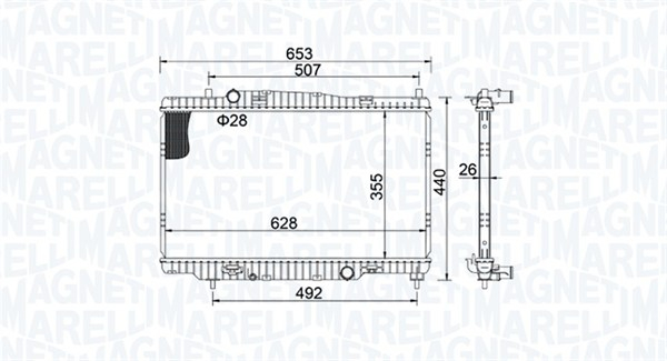 Radiator racire motor potrivit FORD FIESTA VI 1.6