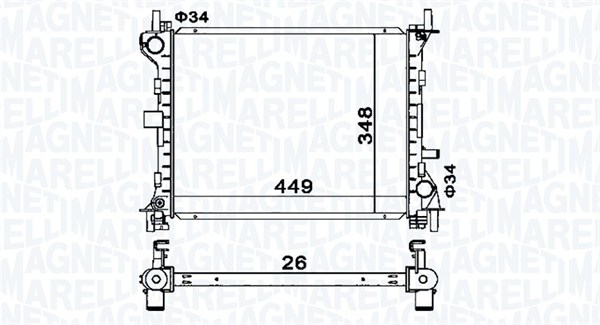 Radiator racire motor potrivit FORD FOCUS I 1.4 1.6