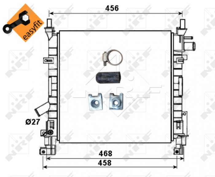Radiator racire motor potrivit ford ka, street ka 1.3 1.6