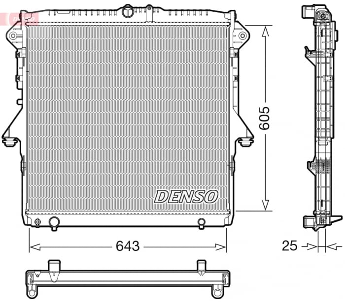 Radiator racire motor potrivit FORD RANGER 3.2D 04.11-