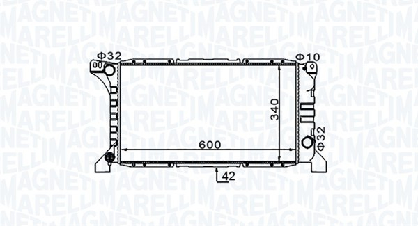 Radiator racire motor potrivit FORD TRANSIT, TRANSIT TOURNEO 2.0 2.4D 2.5D