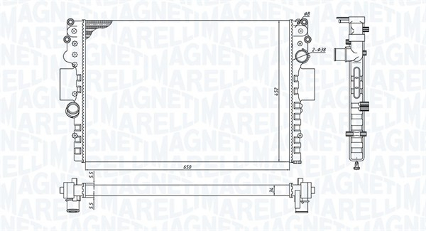 Radiator racire motor potrivit IVECO DAILY III, DAILY IV 2.3D-3.0D