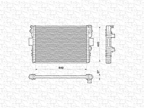 Radiator racire motor potrivit iveco daily iii; fiat marea 1.6-3.0d