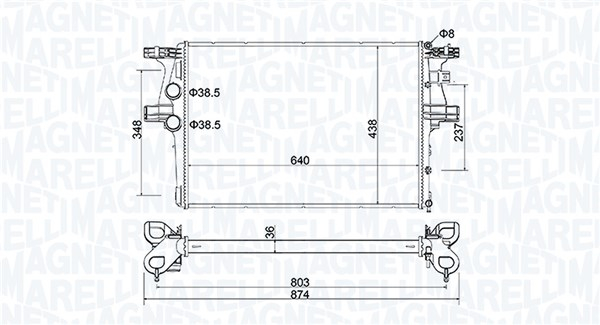 Radiator racire motor potrivit IVECO DAILY V, DAILY VI 2.3D-Electric 09.11-