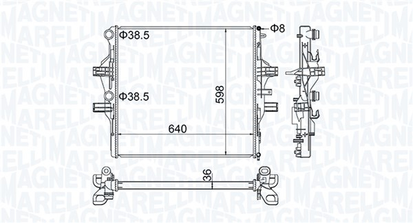 Radiator racire motor potrivit IVECO DAILY V, DAILY VI 3.0CNG 3.0D 09.11-