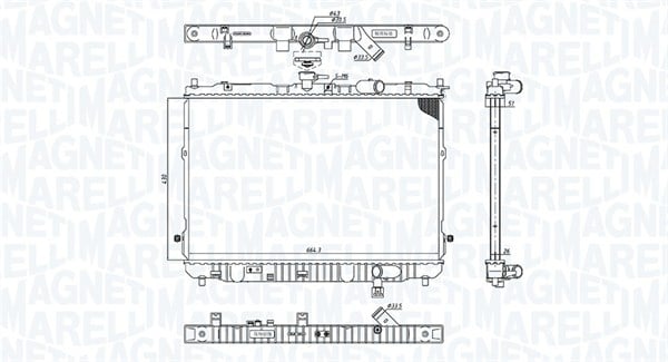 Radiator racire motor potrivit KIA CARENS II 2.0D