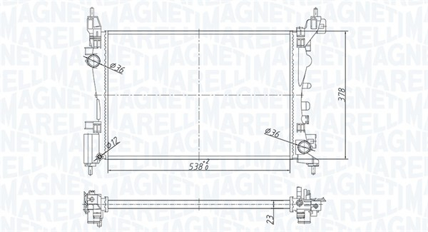 Radiator racire motor potrivit kia sportage 2.0
