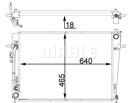 Radiator racire motor potrivit KIA SPORTAGE III 2.0D [2]