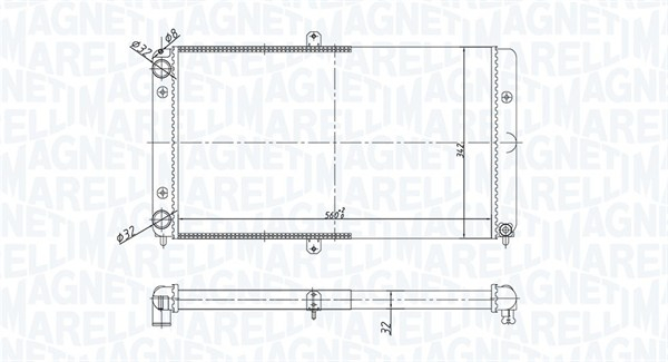 Radiator racire motor potrivit LADA 110 1.3-2.0