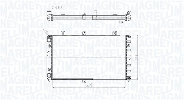 Radiator racire motor potrivit LADA PRIORA 1.6 1.6LPG