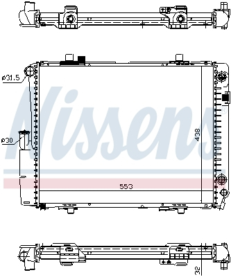 Radiator racire motor potrivit MERCEDES 190 (W201) 2.6