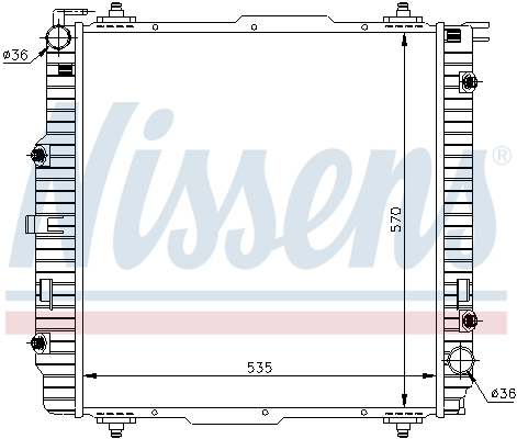 Radiator racire motor potrivit MERCEDES G (W461), G (W463) 2.3-5.5