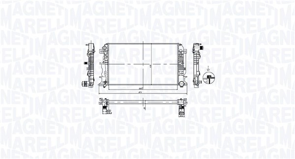 Radiator racire motor potrivit MERCEDES SPRINTER 3,5-T (B906), SPRINTER 3,5-T (B907), SPRINTER 3,5-T (B907, B910), SPRINTER 3-T (B906), SPRINTER 3-T (B907), SPRINTER 3-T (B910, B907) 1.8-3.5 04.06-12.