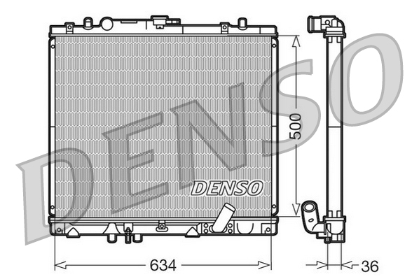 Radiator racire motor potrivit MITSUBISHI L200, PAJERO SPORT I 2.5D