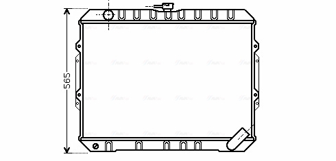 Radiator racire motor potrivit MITSUBISHI PAJERO II 2.5D 12.90-04.00 [3]