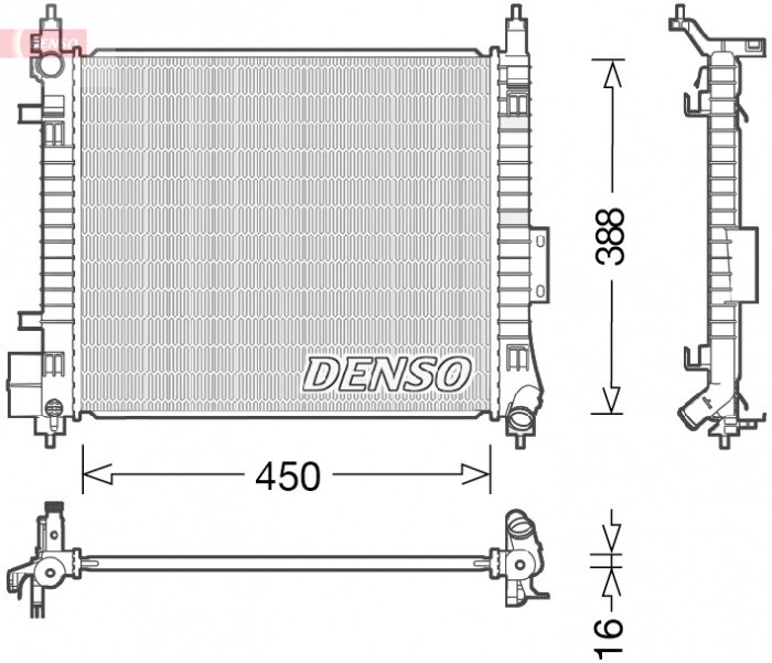 Radiator racire motor potrivit nissan note 1.2