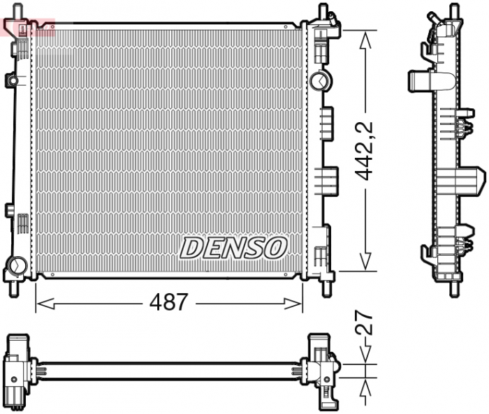 Radiator racire motor potrivit nissan nv200, nv200 evalia 1.5d 04.11-