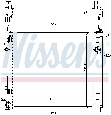 Radiator racire motor potrivit NISSAN NV200, NV200 / EVALIA 1.5D [5]
