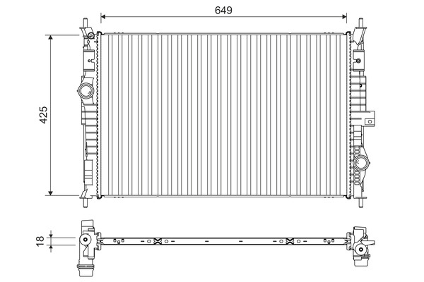 Radiator racire motor potrivit OPEL GRANDLAND GRANDLAND X 1.2-2.0D 06.17-