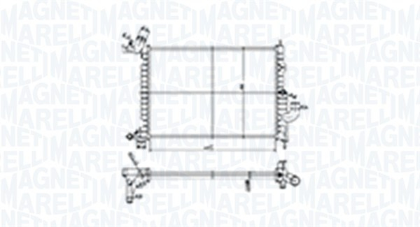 Radiator racire motor potrivit OPEL VECTRA B 1.7D