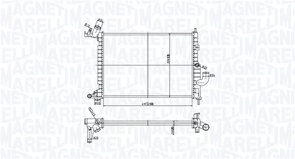 Radiator racire motor potrivit OPEL VECTRA B 1.7D [2]