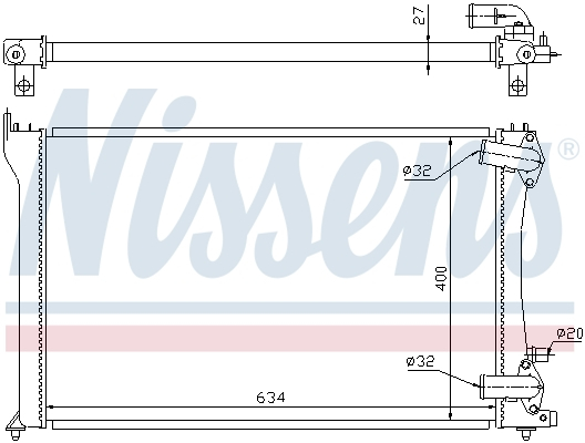 Radiator racire motor potrivit PEUGEOT 406 2.0D 2.2D