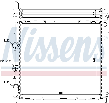 Radiator racire motor potrivit RENAULT KANGOO, KANGOO EXPRESS 1.9D [3]