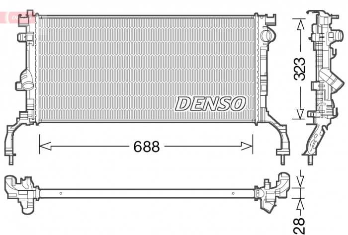 Radiator racire motor potrivit renault laguna iii 1.5d 2.0d