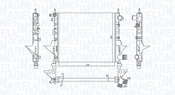 Radiator racire motor potrivit renault twingo i 1.2 1.2lpg