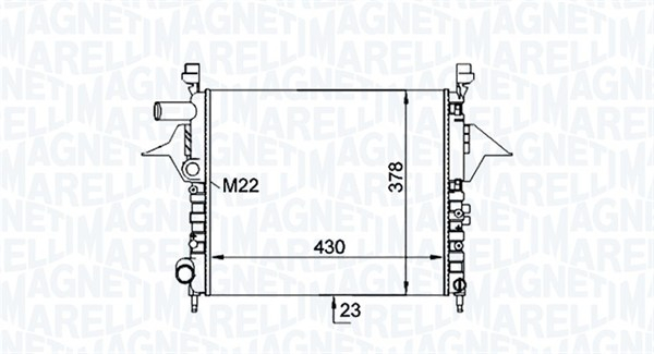 Radiator racire motor potrivit RENAULT TWINGO I 1.2