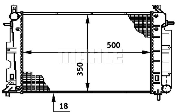 Radiator racire motor potrivit SAAB 9-3, 900 II 2.0 2.3