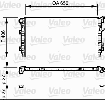 Radiator racire motor potrivit seat alhambra; vw fox, golf plus v, sharan, tiguan 1.4 1.4d 2.0d