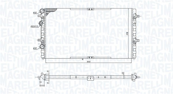 Radiator racire motor potrivit SEAT CORDOBA, CORDOBA VARIO, IBIZA II, INCA 1.0-1.9D