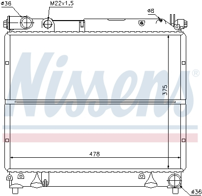 Radiator racire motor potrivit suzuki vitara 1.9d 2.0d