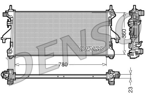 Radiator racire motor potrivit TOYOTA COROLLA 1.6/1.8 11.06-07.14 [3]