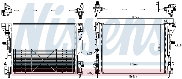 Radiator racire motor potrivit TOYOTA TACOMA 2.7 4.0