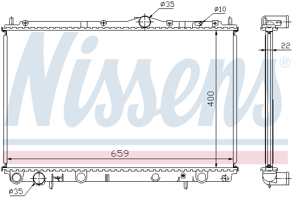 Radiator racire motor potrivit VOLVO S40 I, V40 1.6-2.0 [3]