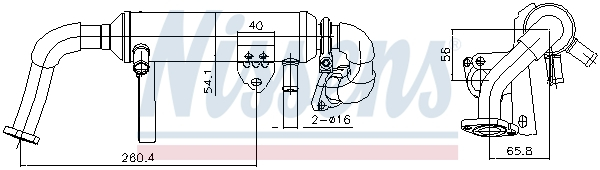 Radiator recirculare gaze esapament potrivit ALFA ROMEO 159; FIAT CROMA, CROMA/KOMBI, GRANDE PUNTO, SEDICI; OPEL ASTRA H, ASTRA H GTC, ASTRA H/KOMBI, SIGNUM, VECTRA C, VECTRA C GTS, ZAFIRA B 1.9D 04.0 [4]