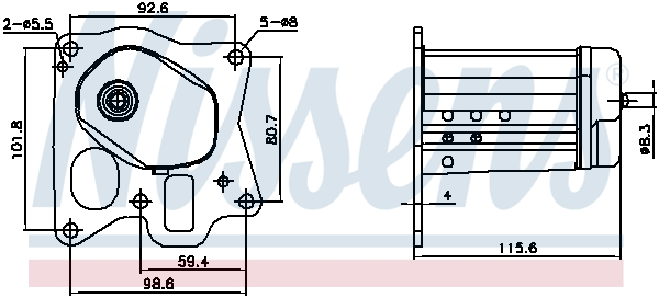 Radiator recirculare gaze esapament potrivit ALFA ROMEO GIULIETTA, MITO; FIAT DUCATO, FREEMONT, SEDICI; OPEL ASTRA J, ASTRA J GTC, CASCADA, INSIGNIA A, INSIGNIA A COUNTRY, ZAFIRA C; SAAB 9-5 1.6D 2.0D