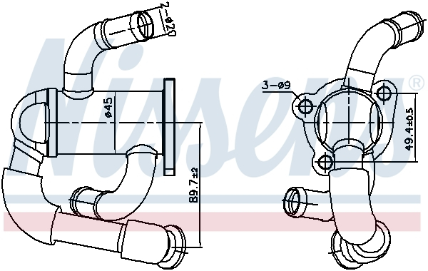 Radiator recirculare gaze esapament potrivit ALFA ROMEO MITO; FIAT DOBLO, DOBLO CARGO, DOBLO/MINIVAN, FIORINO, FIORINO/MINIVAN, GRANDE PUNTO, LINEA, PUNTO, PUNTO EVO, PUNTO EVO/HATCHBACK 1.3D 06.03- [3]