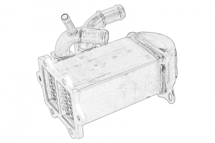 Radiator recirculare gaze esapament potrivit AUDI A4 B7, A6 ALLROAD C6, A6 C6, A8 D3, Q7; VW PHAETON, TOUAREG 2.7D 3.0D 08.03-08.11