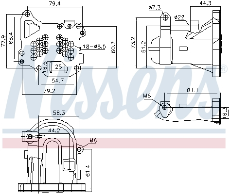 Radiator recirculare gaze esapament potrivit DS DS 3; VOLVO C30, S40 II, S60 II, S80 II, V40, V50, V60 I, V70 III; CITROEN BERLINGO, BERLINGO MULTISPACE, BERLINGO/MINIVAN, C3 II, C3 II/HATCHBACK 1.4D- [3]