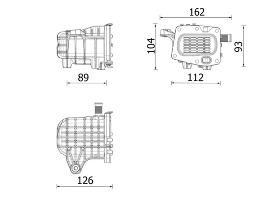 Radiator recirculare gaze esapament potrivit DS DS 4, DS 5, DS 7; CITROEN C4 GRAND PICASSO II, C4 II, C4 PICASSO II, C4 SPACETOURER, C5 AIRCROSS, C5 III, DS4, DS5, GRAND C4 SPACETOURER, JUMPER II 2.0D [3]