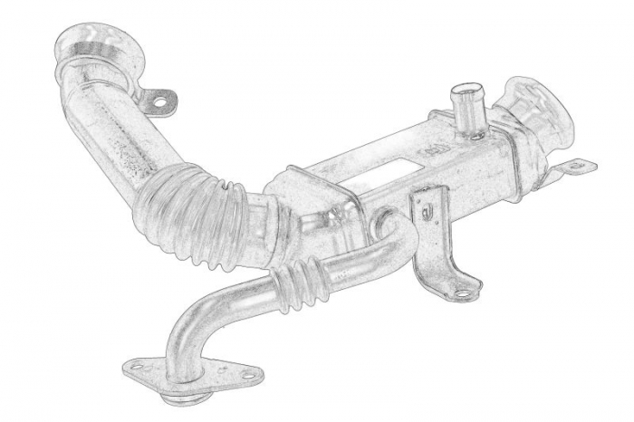Radiator recirculare gaze esapament potrivit FIAT DUCATO 2.3D 04.15-