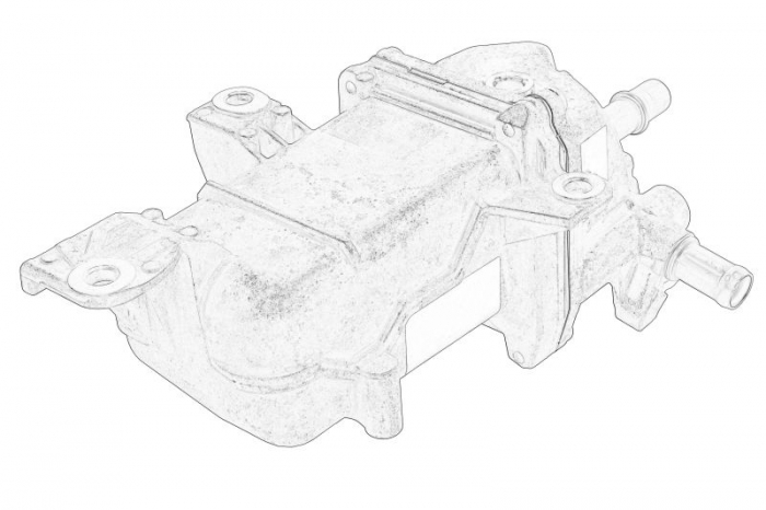 Radiator recirculare gaze esapament potrivit NISSAN NV300, QASHQAI I, QASHQAI II, X-TRAIL III; OPEL VIVARO B; RENAULT ESPACE V, FLUENCE, GRAND SCENIC III, GRAND SCENIC IV, KADJAR 1.5D-1.8D 02.09- [2]
