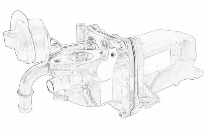 Radiator recirculare gaze esapament potrivit NISSAN NV400; OPEL MOVANO B; RENAULT MASTER III 2.3D 05.14-