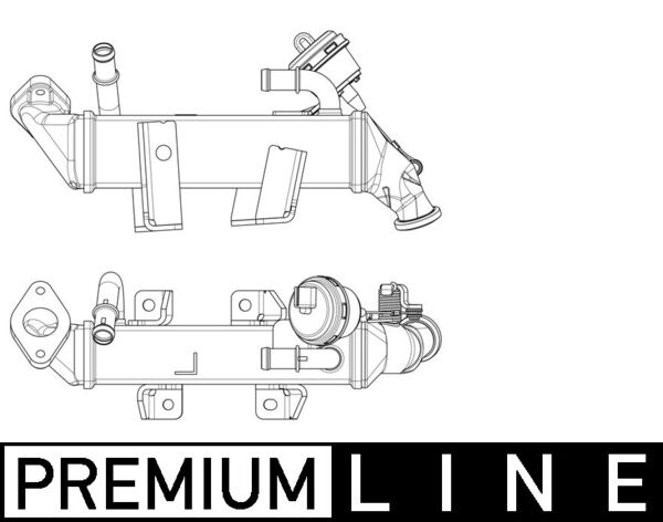 Radiator recirculare gaze esapament potrivit NISSAN NV400, PRIMASTAR, QASHQAI I; OPEL MOVANO B; RENAULT ESPACE IV, LAGUNA, LAGUNA III, LATITUDE, MASTER III, TRAFIC II 2.0D 2.3D 01.06-