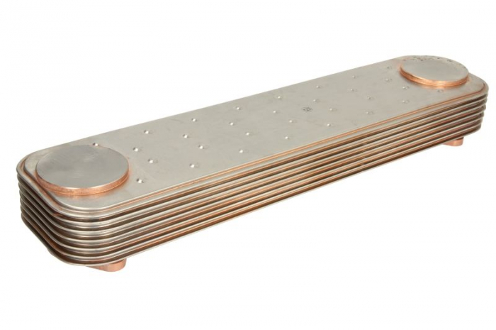 Radiator ulei (100x60x410mm, numar de nervuri: 7) potrivit IVECO EUROTECH MH, EUROTRAKKER, STRALIS I, TRAKKER I, TRAKKER II F2BE0641-F2BE3681C 09.98-